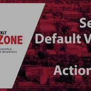 REDZone Setting Default Values With Action Tags