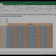 Sensitivity Analysis Two Variable Data Table In MS Excel