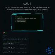 Split Python Tutorial Shorts Python Pythonprogramming