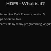 HDF5 Introduction