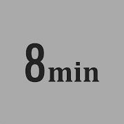 8 Minute Timer Basic White