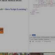 STRING CONCAT METHOD IN JAVA SCRIPT DEMO