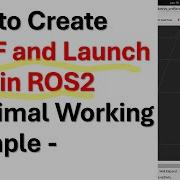 Как создать URDF и запустить файлы в ROS2 минимальный рабочий пример