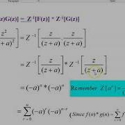 Inverse Z Transform Using Convolution Theorem