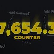 Анимация чисел в After Effects как добавлять запятые десятичные знаки и символы