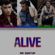 One Direction Alive Lyrics Color Coded ENG ESP
