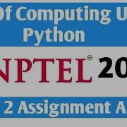 NPTEL Joy Of Computing Using Python Week 2 Assignment Answer 2025