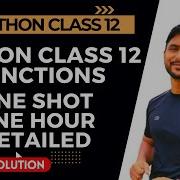 Python Functions Python Class 12 One Shot Video In Hindi