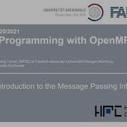 Parallel Programming 2020 Lecture 8 Introduction To MPI