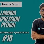 Lambda Function Python Python Interview Questions Part 10 Newton School
