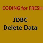 JDBC Deleting Data From Table