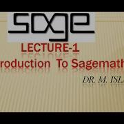 SageMath Lecture 1