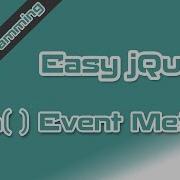Easy JQuery The On Event Method 4