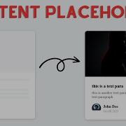 Skeleton Loading Animation With HTML CSS And JavaScript Content Placeholder