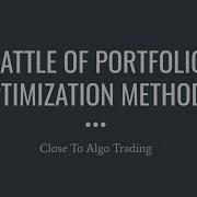 Battle Of The Portfolio Optimization Methods