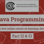 Java Programming II Part 12 Part 13 MOOC FI Exercises 25