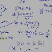 Calc Lecture 3 7 Optimization 1 Maximum Volume