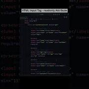 Unlocking HTML Input Types How To Use The Readonly Attribute Htmlform Codewithmayur