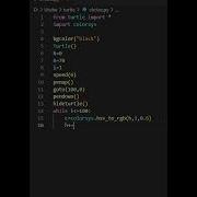 Random Drawing Using Turtle And Colorsys Library In Python