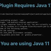 Для работы плагина Android Gradle требуется Java 17 В настоящее время вы используете Java 11 в R