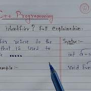 C Identifiers Learn Coding