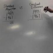 Standard Algorithm Vs Constant Difference