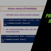 PowerShell Hashtable