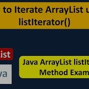 How To Iterate ArrayList Using ListIterator Java Collection Framework