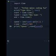 Check Your WPM Python Typing Speed Test Shorts