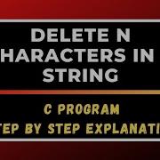 C Program For Deleting N Characters In A String CPDS Lab Programs