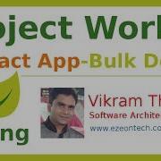 36 Spring MVC Project Work Bulk Delete Operation Contact App By EZeon