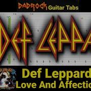 Love And Affection Def Leppard Guitar Bass TABS Lesson