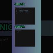 Junior Vs Senior Developer Web Developer Webdevelopment Coding Html Css Java Javascript