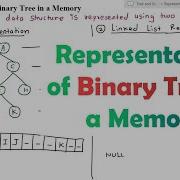 Representation Of Binary Tree In A Memory Using Array And Linked List