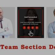 Create The Our Team Section By Using HTML CSS Responsive Our Team Info Cards Section Html Css