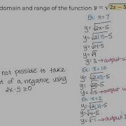 BONUS Domain And Range With A Square Root Function Functions Lulumath
