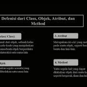 Apa Itu Class Objek Atribut Dan Method