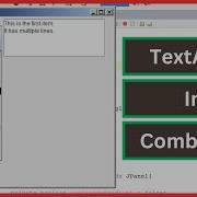 Java Tutorial How To Add JTextArea Inside JComboBox In Java Netbeans WITH SOURCE CODE