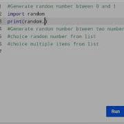 Generate Random Number Choice Random Item From List Python