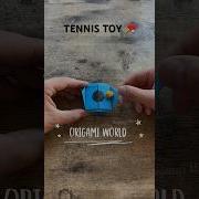 DIY PAPER TENNIS TOY ORIGAMI TUTORIAL SPORT PAPERCRAFT PING PONG PAPER FOLDING STEP BY STEP