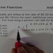 Piecewise Function How Many Minutes To Talk In 2 Dollar