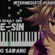 The Seven Deadly Sins Rage Sin Intermediate Piano Tutorial