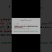 Control System Second Order System Xploreedu2teach Shorts Controlsystem GATE Educationmatters Extc