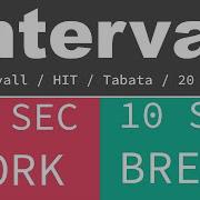 BEST SPORT INTERVAL TIMER 55 Sec Exercise 10 Sec Break 20 Rounds GYM TABATA HIT TIMER