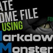 Creating Your README File Using Markdown Monster System Application