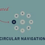 Animated Circular Navigation Bar Using HTML CSS And JavaScript
