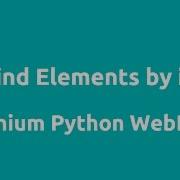 Find ID Elements Selenium Python WebDriver