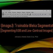 FIJI ImageJ Trainable Weka Segmentation Segmenting RGB And Low Contrast Images