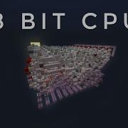 8 Bit CPU Showcase Minecraft