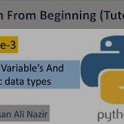 Python Tutorial For Beginners 3 Python Variables And Basic Data Types Python From Beginning